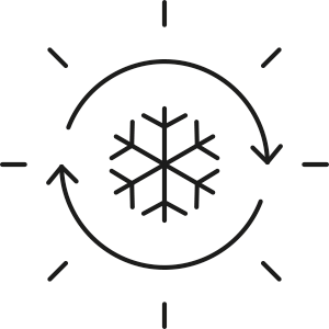 外気温の影響を受けにくく快適を保つ